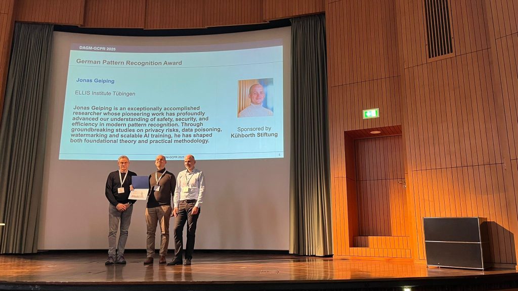 Former ZESS PhD Student Jonas Geiping Receives German Pattern Recognition Award 2025