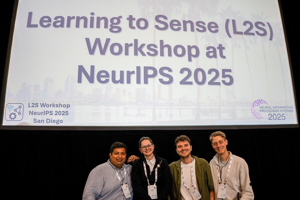 DFG Research unit "Learning to Sense" (L2S) from Center for Sensor Systems (ZESS) at Siegen University during the L2S Workshop at NeurIPS 2025 in San Diego [Photo: Marius Bock/ZESS]